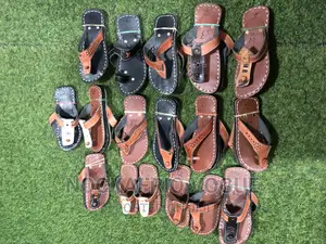 Bolga Leather Slippers for Traditional Occasions