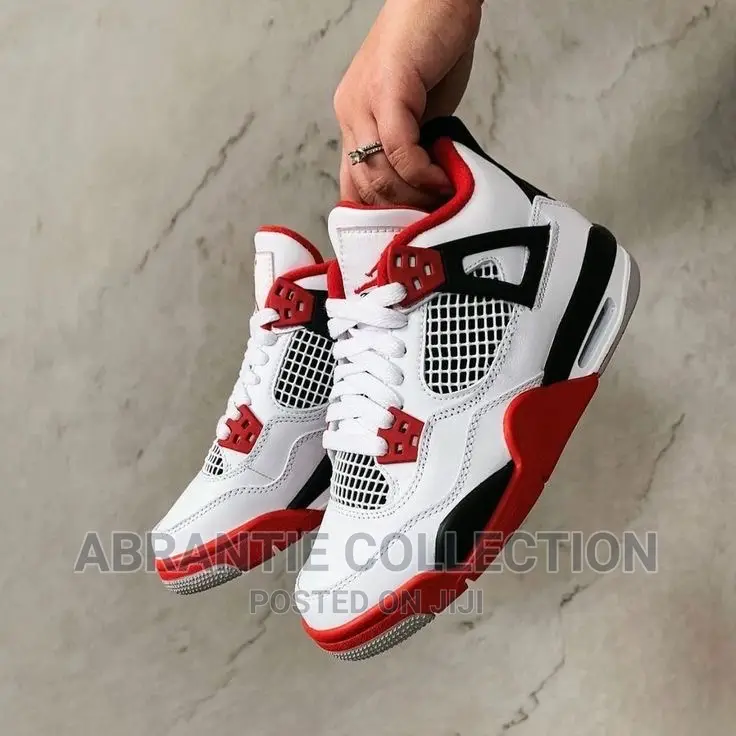 Air Jordan Retro 4 Fire Red/White