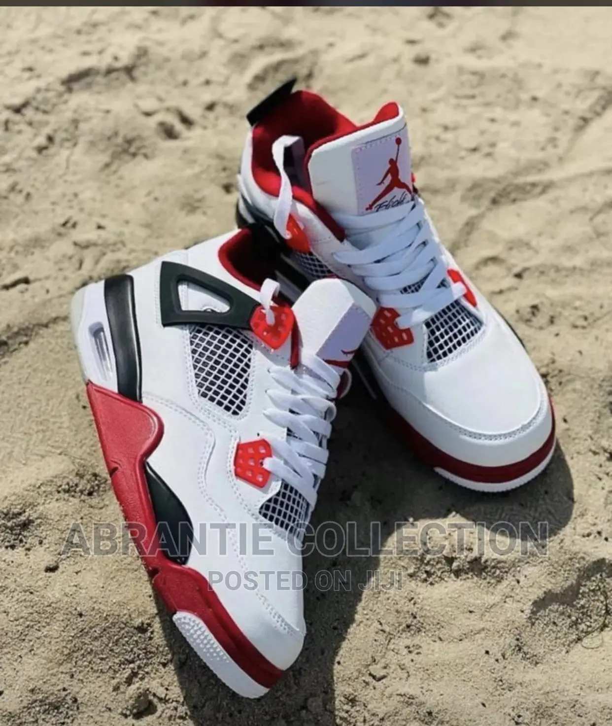 Air Jordan Retro 4 Fire Red/White