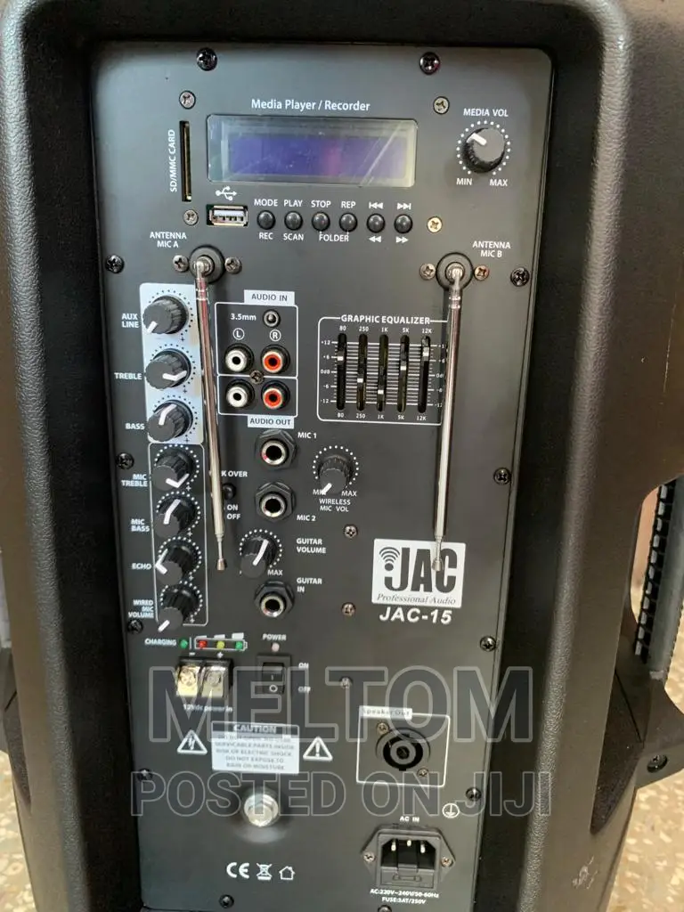 Jac 15 Inches Rechargeable Speaker