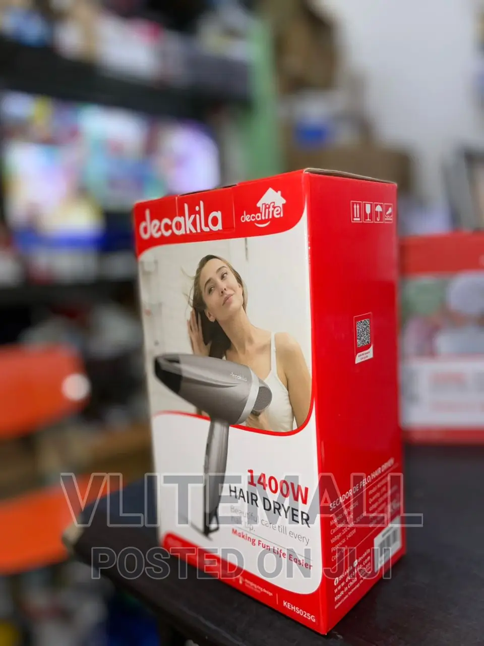 Decakila Hair Dryer 1400w (KEHS025G)