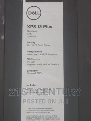 New Laptop Dell XPS 13 32GB Intel Core i7 SSD 1T