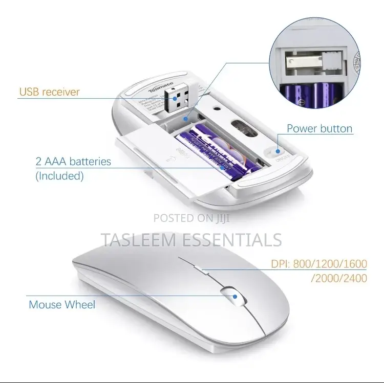 Portable Keyboard and Mouse (Wireless)