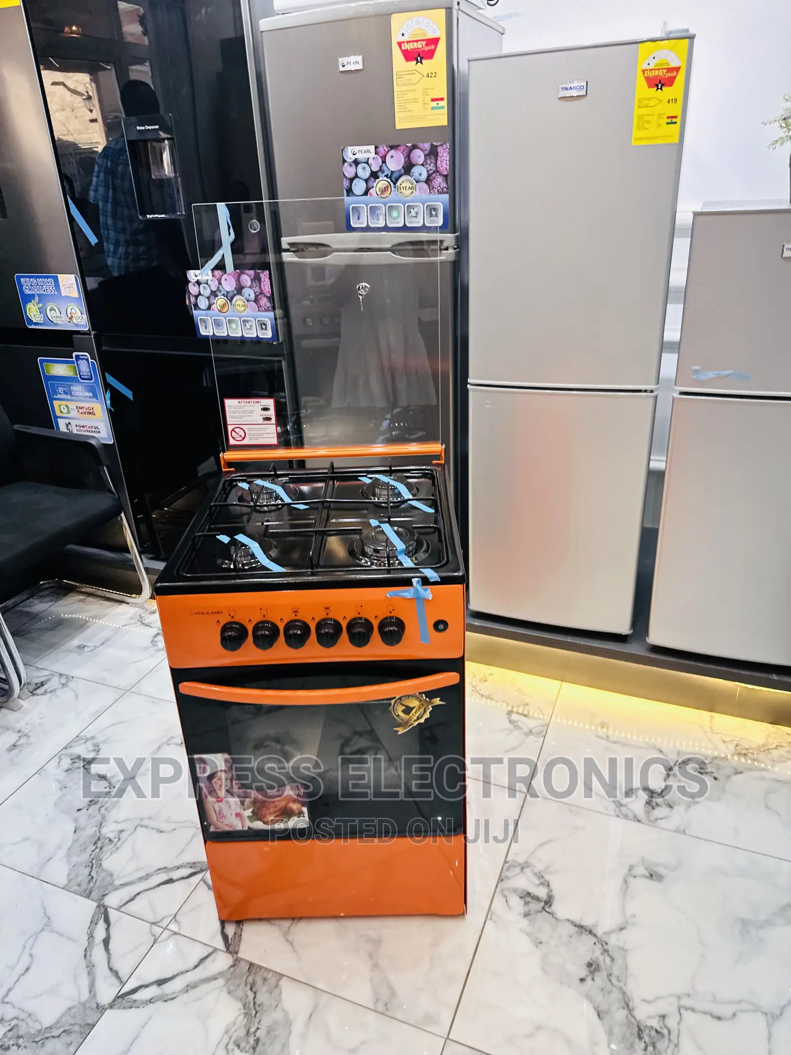 With Knobs Orange Gas Stove Cooker 50/50 Oven