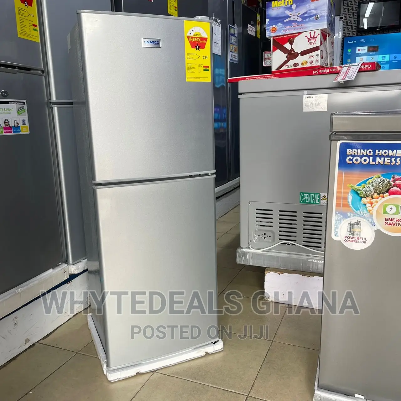 Nasco 116 LTRS Frost Free Refrigerator W/Inbuilt Stabilizer