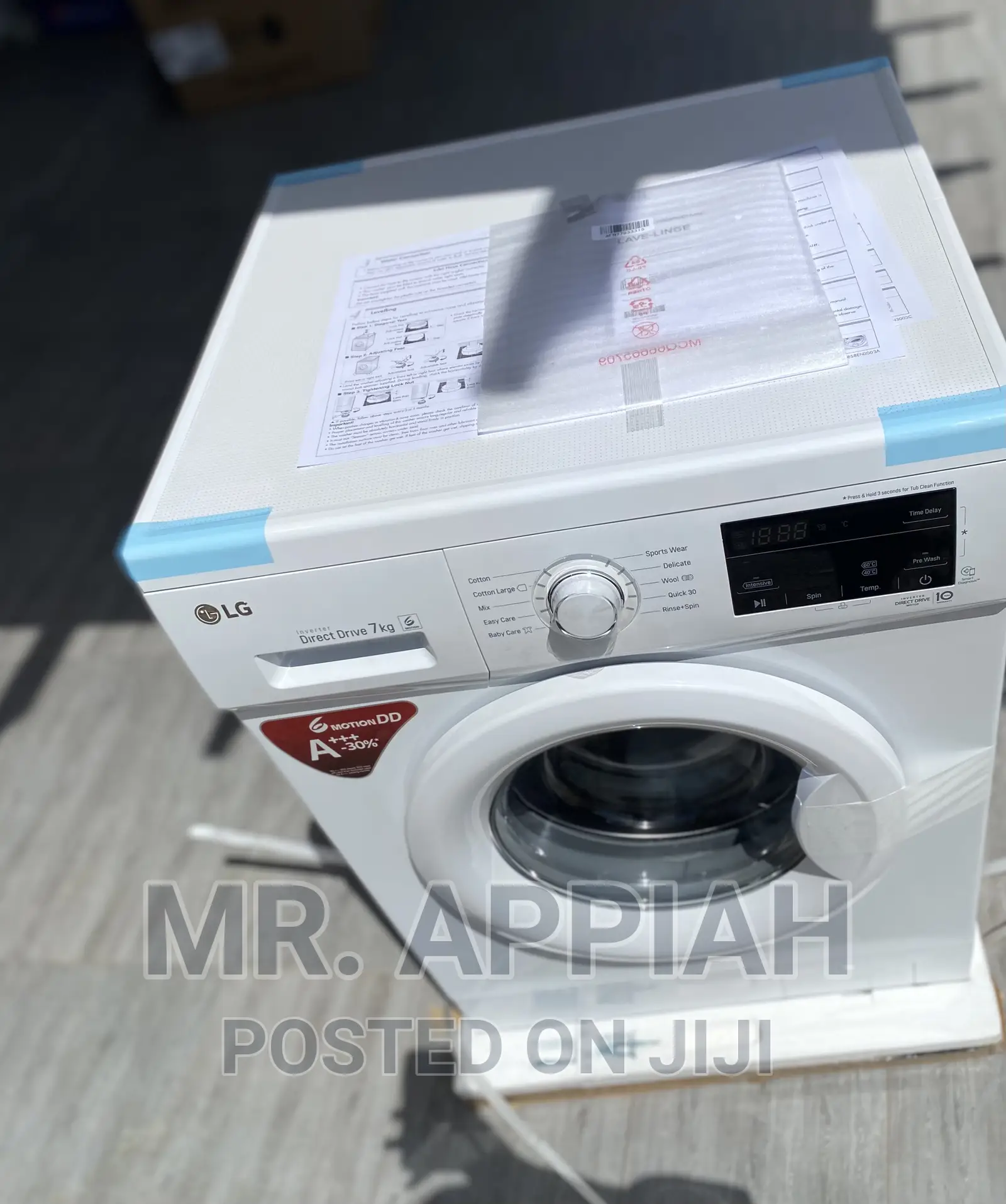 Extremely Quality LG 6.5kg Washingmachine FH2J3WDNP0,White.