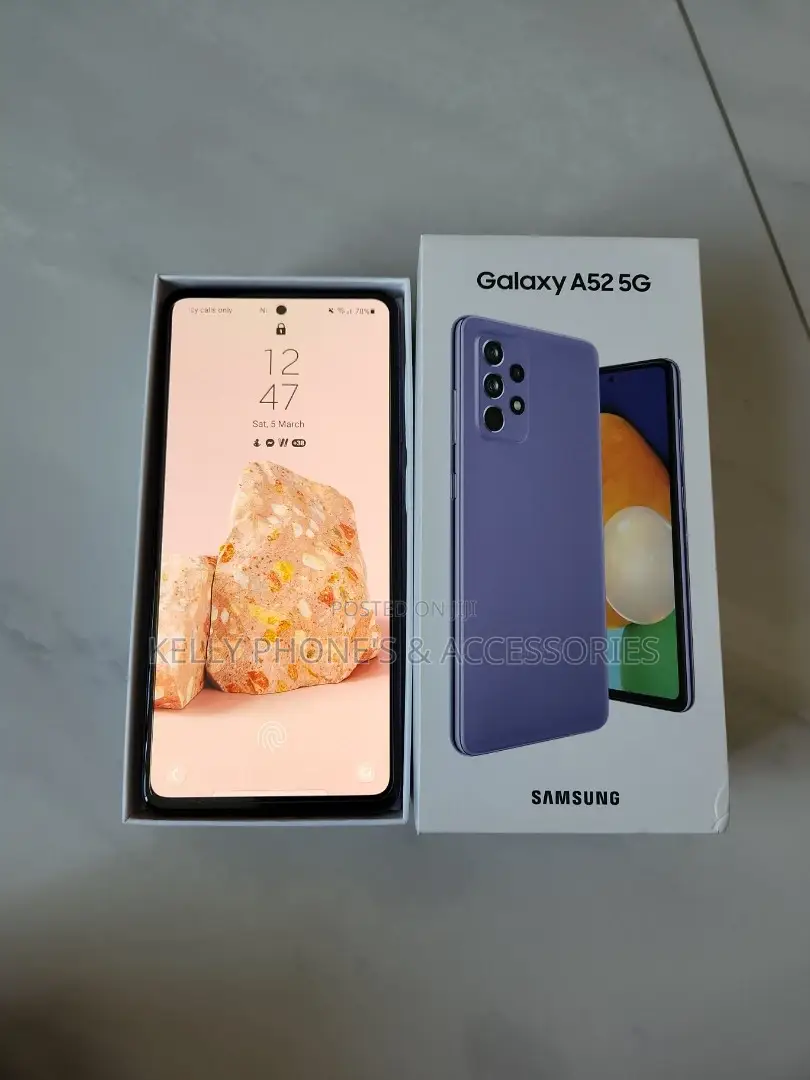 New Samsung Galaxy A52 5G 256 GB Blue