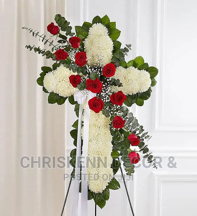 Cross Flowers Funeral Wreaths