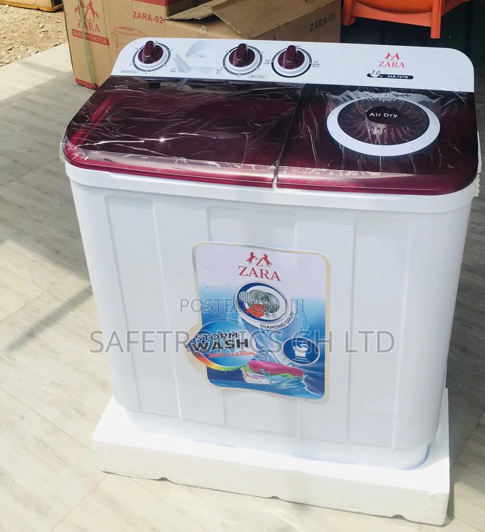Zara Washingmachine Durable Topload Semiautomatic 7kg 