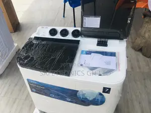Topload Washingmachine 7kg Midea Semiautomatic White/Black