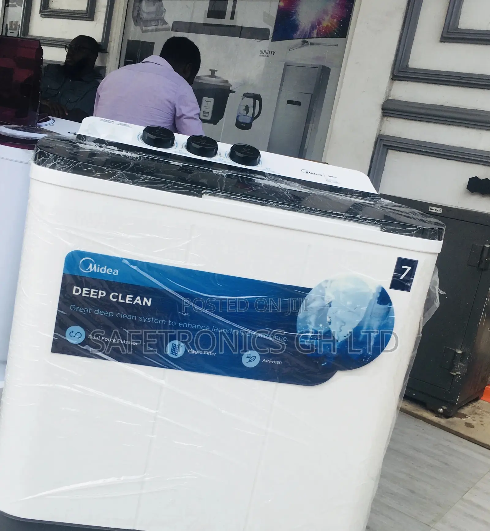 Neatly Sealed 7kg Topload Semiautomatic Midea Washingmachine