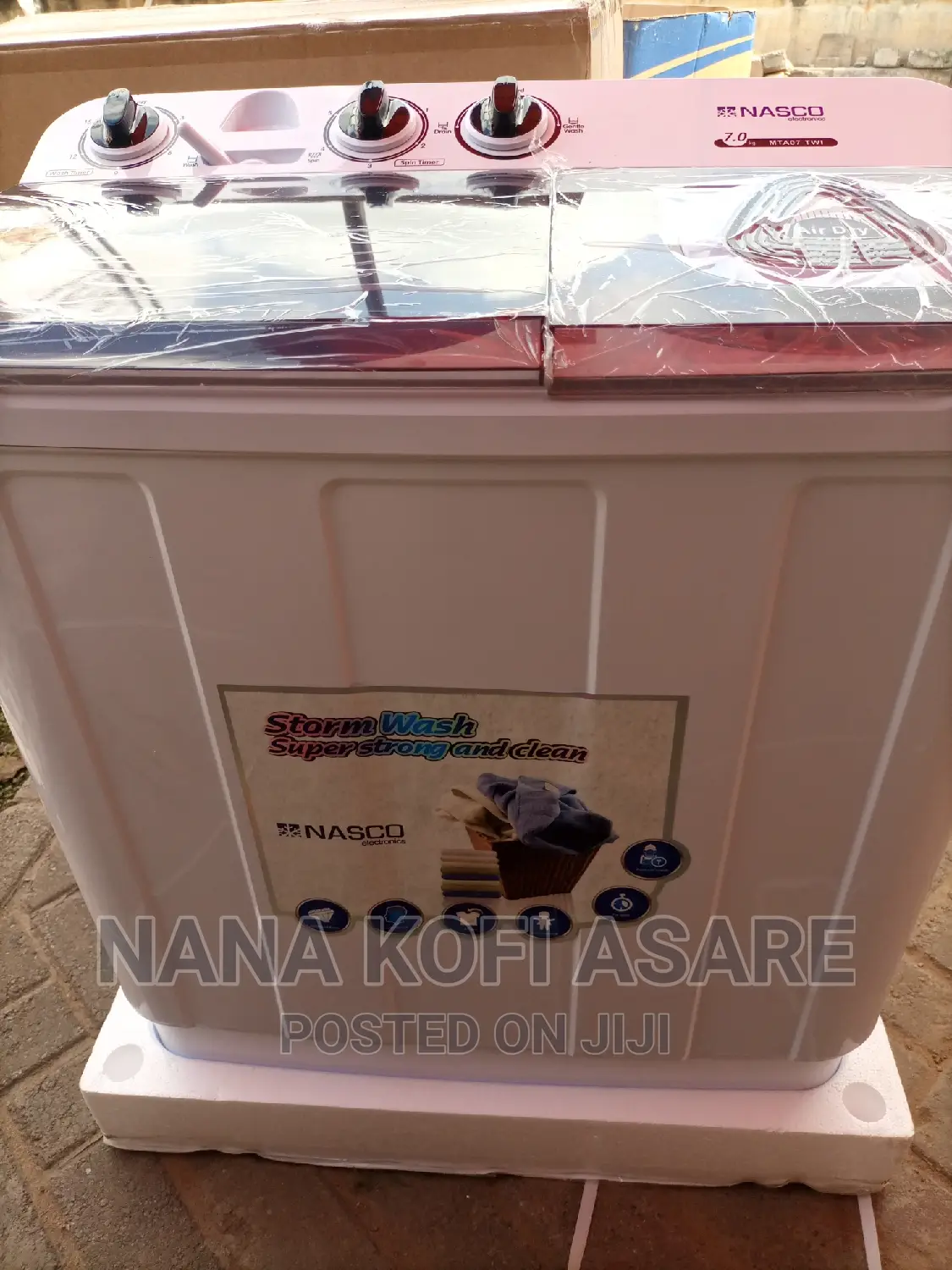 Nasco 7kg Semi Automatic Washing Machine