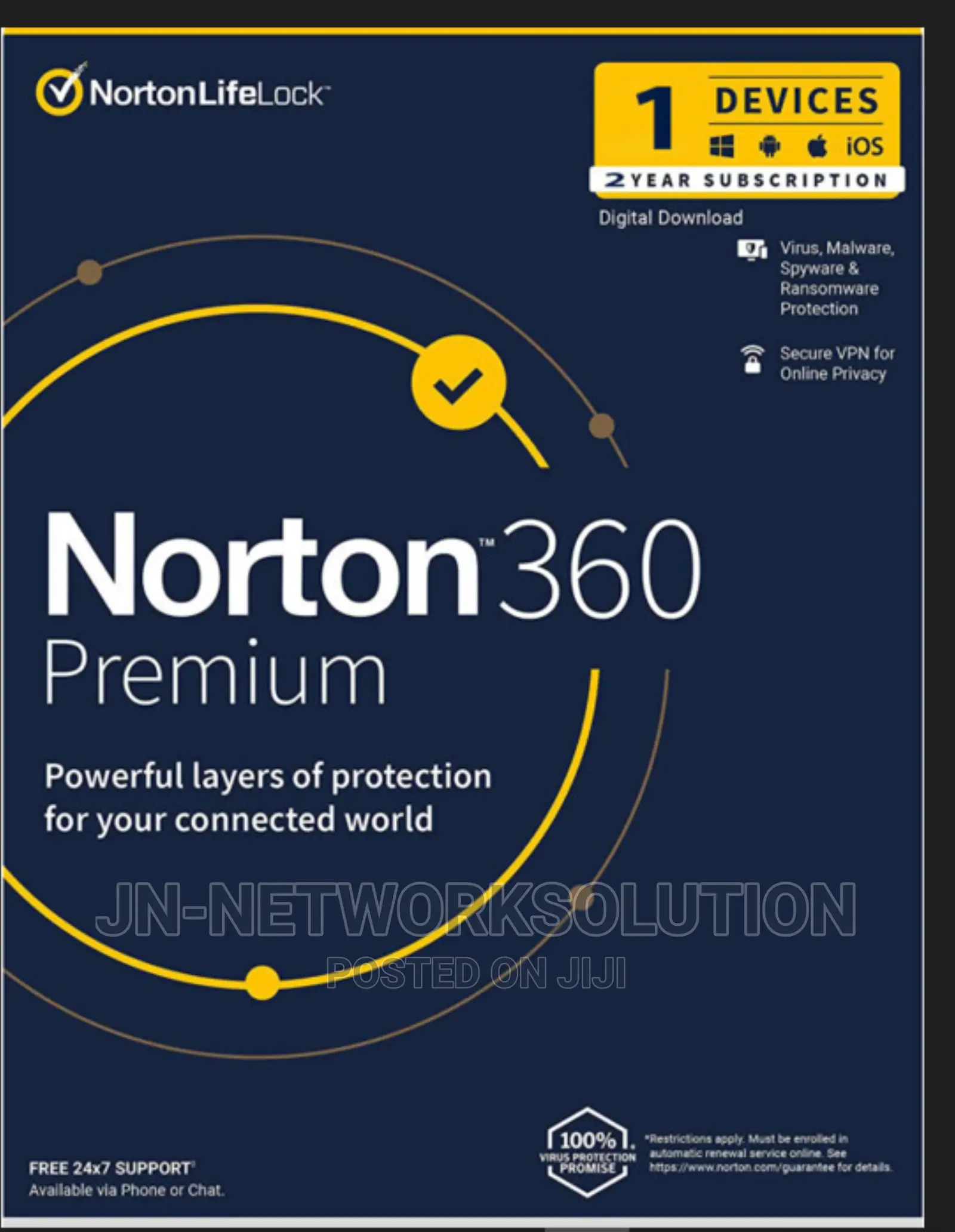 Norton 360 Premium 1 Device 2 Year Windows/Mac/Android/Ios (