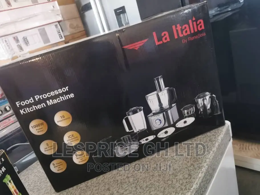 Italia 1000w Copper Motor Food Processor
