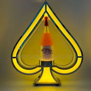 Led Champagne Wine Bottle Glorifier Display Holder