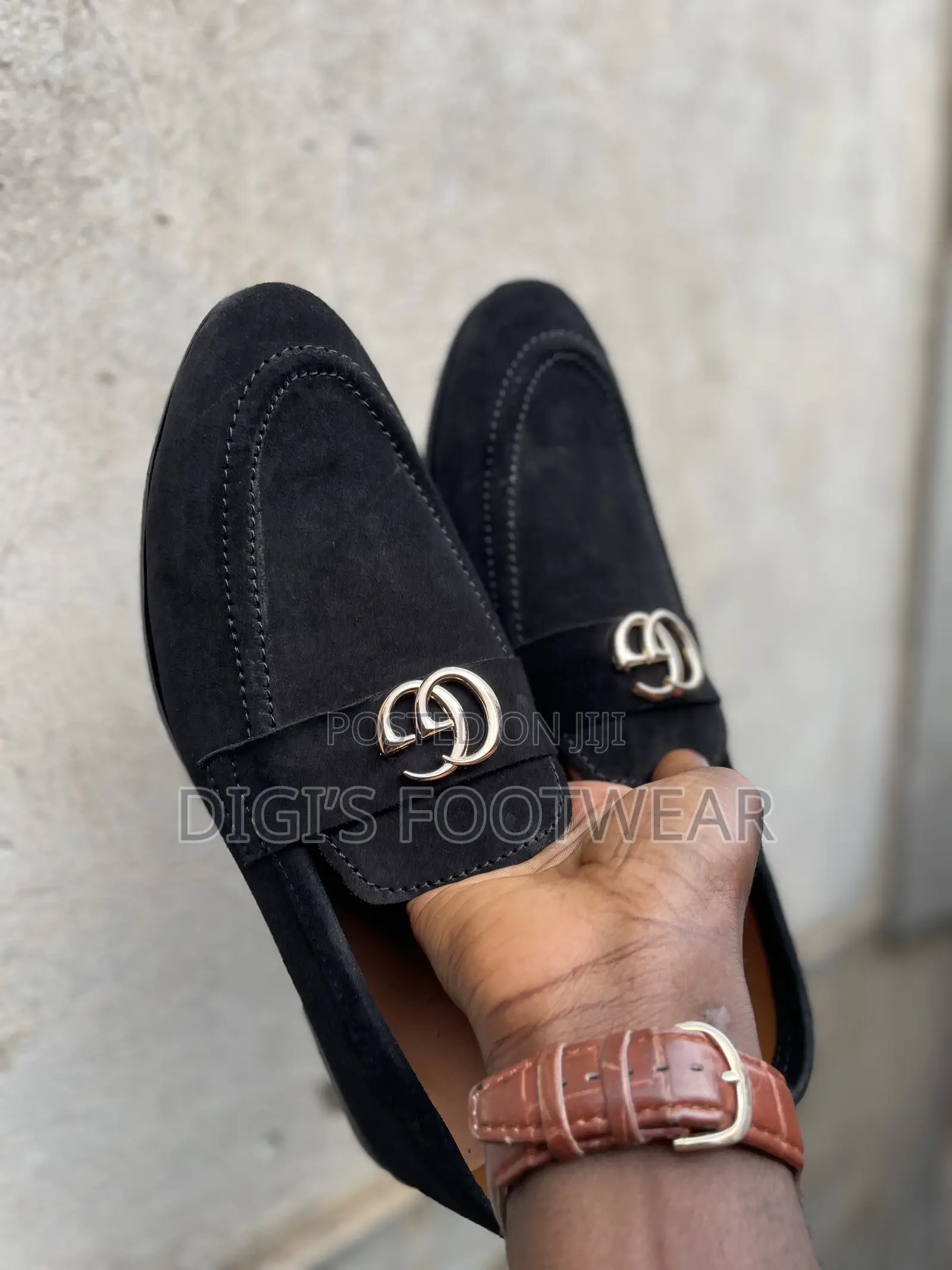 Black Suede Gucci Shoe
