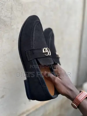 Black Suede Gucci Shoe