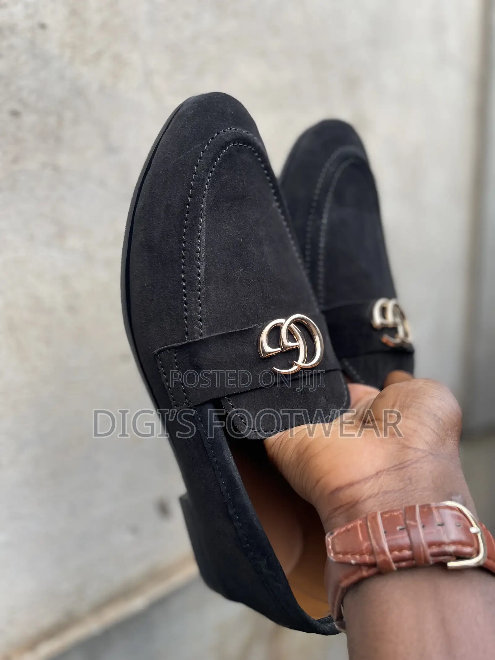 Black Suede Gucci Shoe