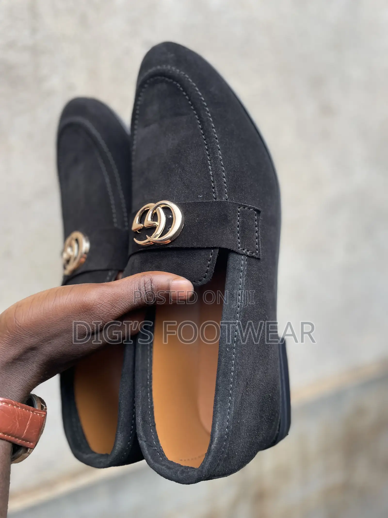 Black Suede Gucci Shoe