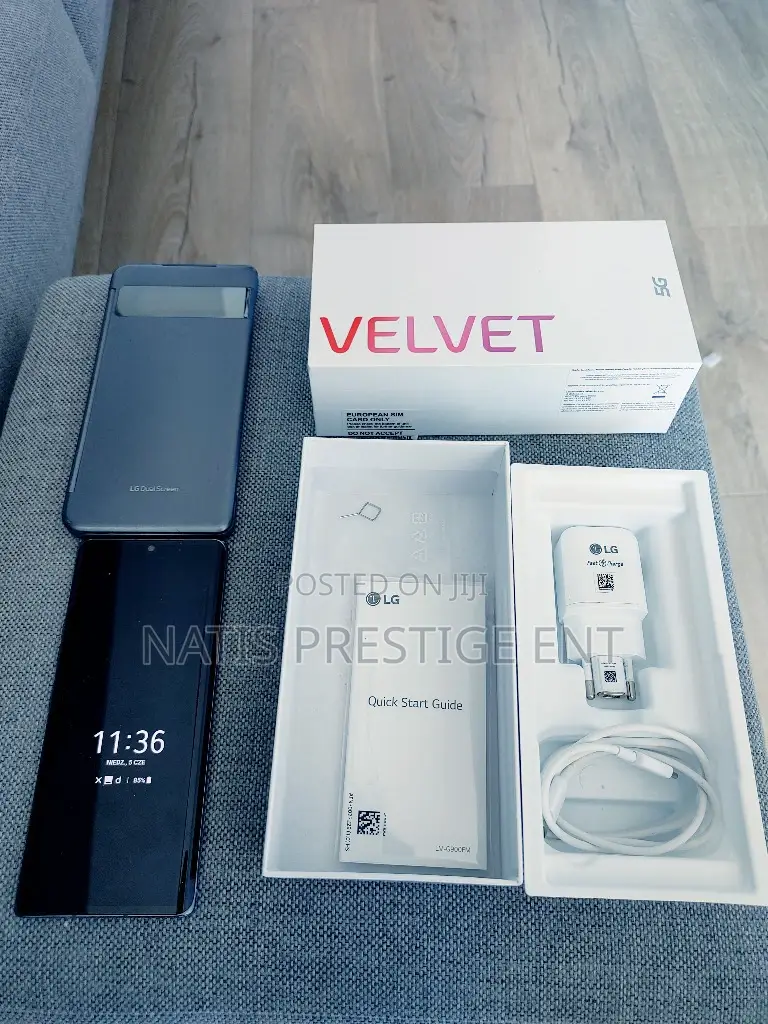 New LG Velvet 128 GB Black