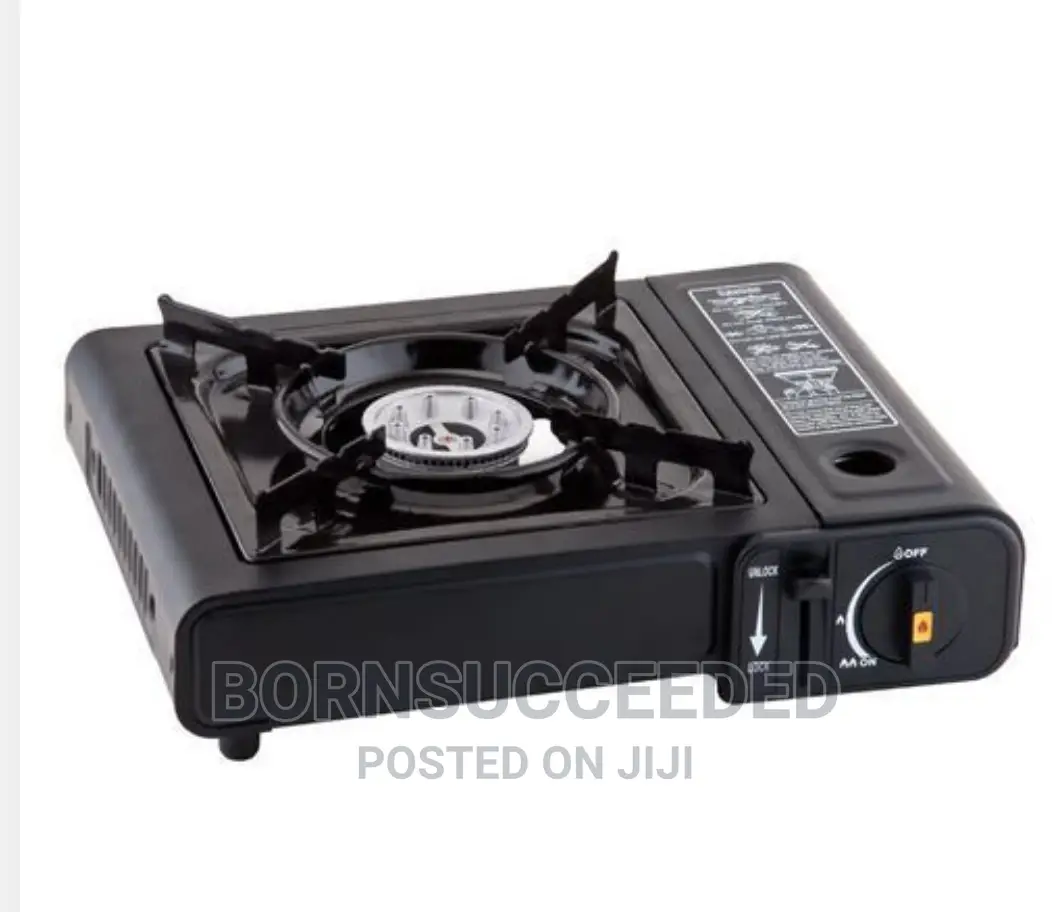 Portable Gas Burner With 2 Butane Fuel Canister Catridge