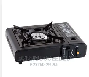 Portable Gas Burner With 2 Butane Fuel Canister Catridge