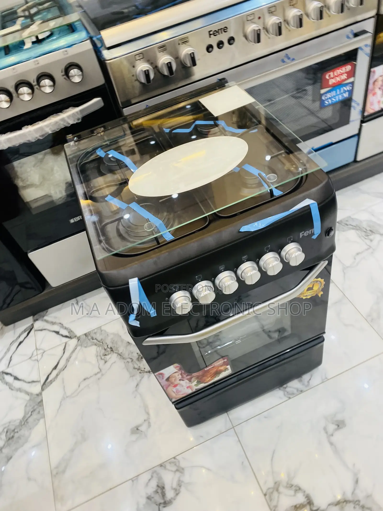Sealed in Box Ferre 50x55 4 Gas Cooker With Oven and Grill.