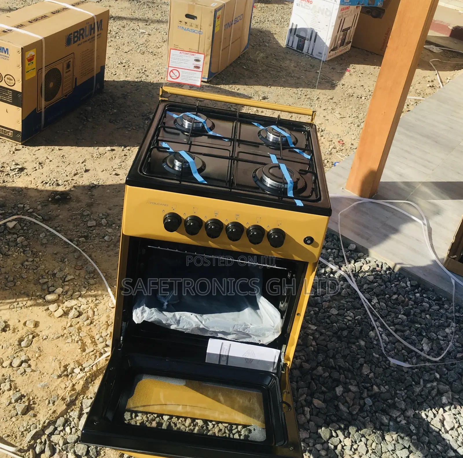 Gold 4 Gas 50x50 Oven With Grill Cooker Burner