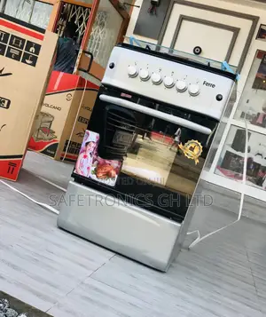 Marvelous 4 Ferre Gas Cooker 50x55 Oven With Grill Sliver