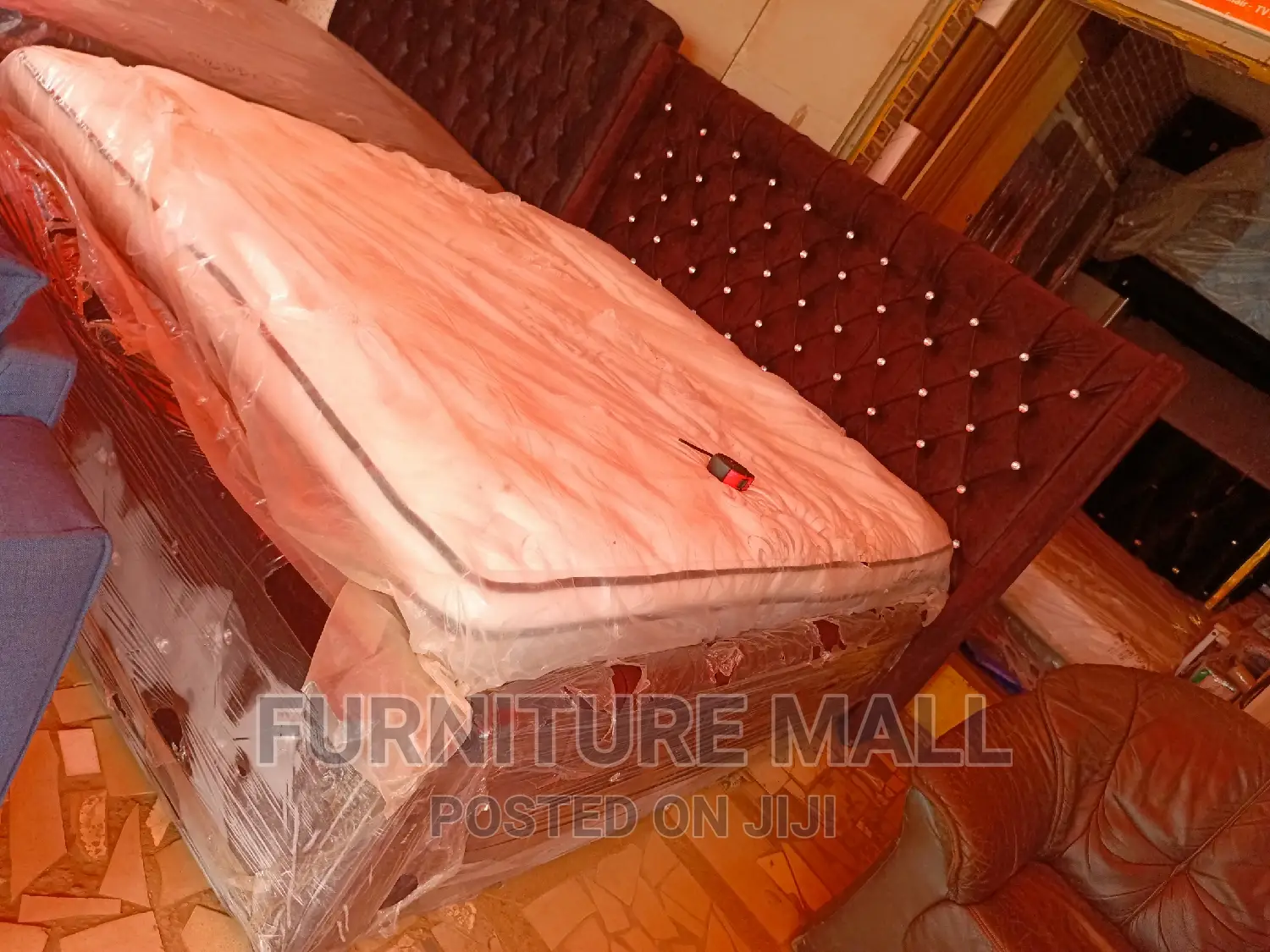 Foreign King Size Bed With Mattress. Beauty Rest . Free