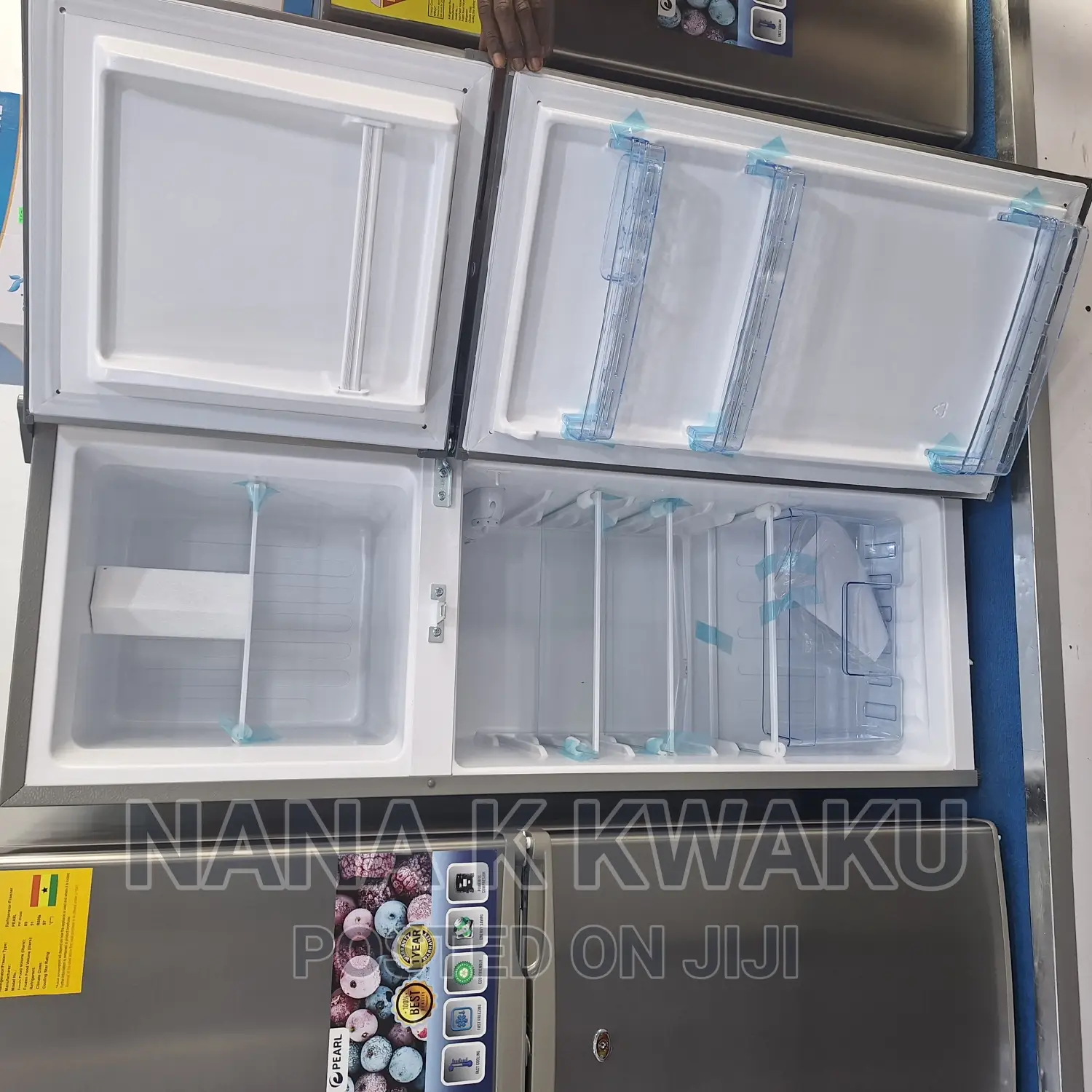 Pf20_pearl Double*Door Fridge With Top Freezer