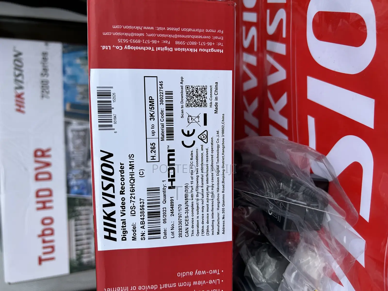 Hikvision 16ch DVR /5mp Acusense Ids-7216hqhi-M1/S