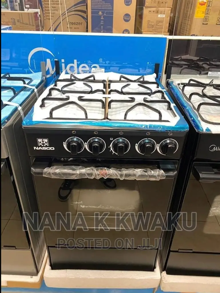 Glass_nasco 4 Burner Gas Cooker With Oven Grill