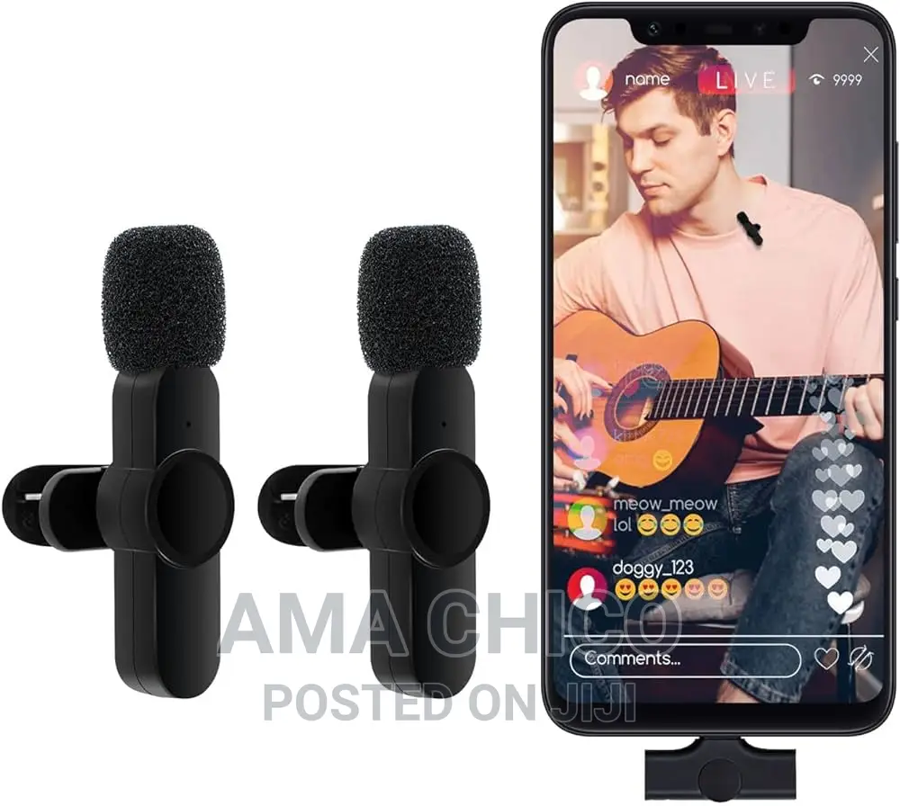 Wireless Lapel Microphone Type C Double