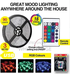TV USB Strip Rope Light With Remote Controller