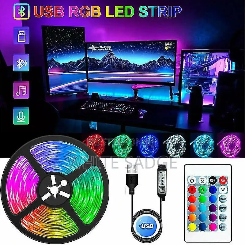 TV USB Strip Rope Light With Remote Controller
