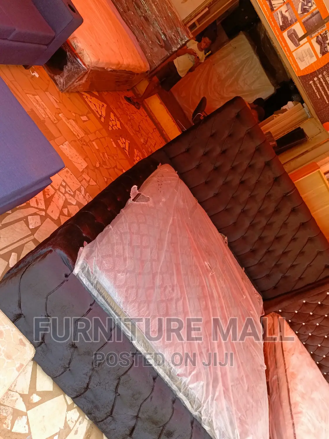 Elegant King Size Bed With Mattress. Free Delivery 
