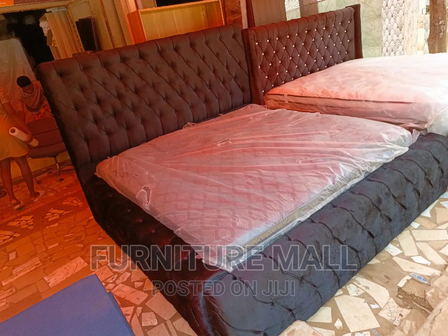 Elegant King Size Bed With Mattress. Free Delivery 