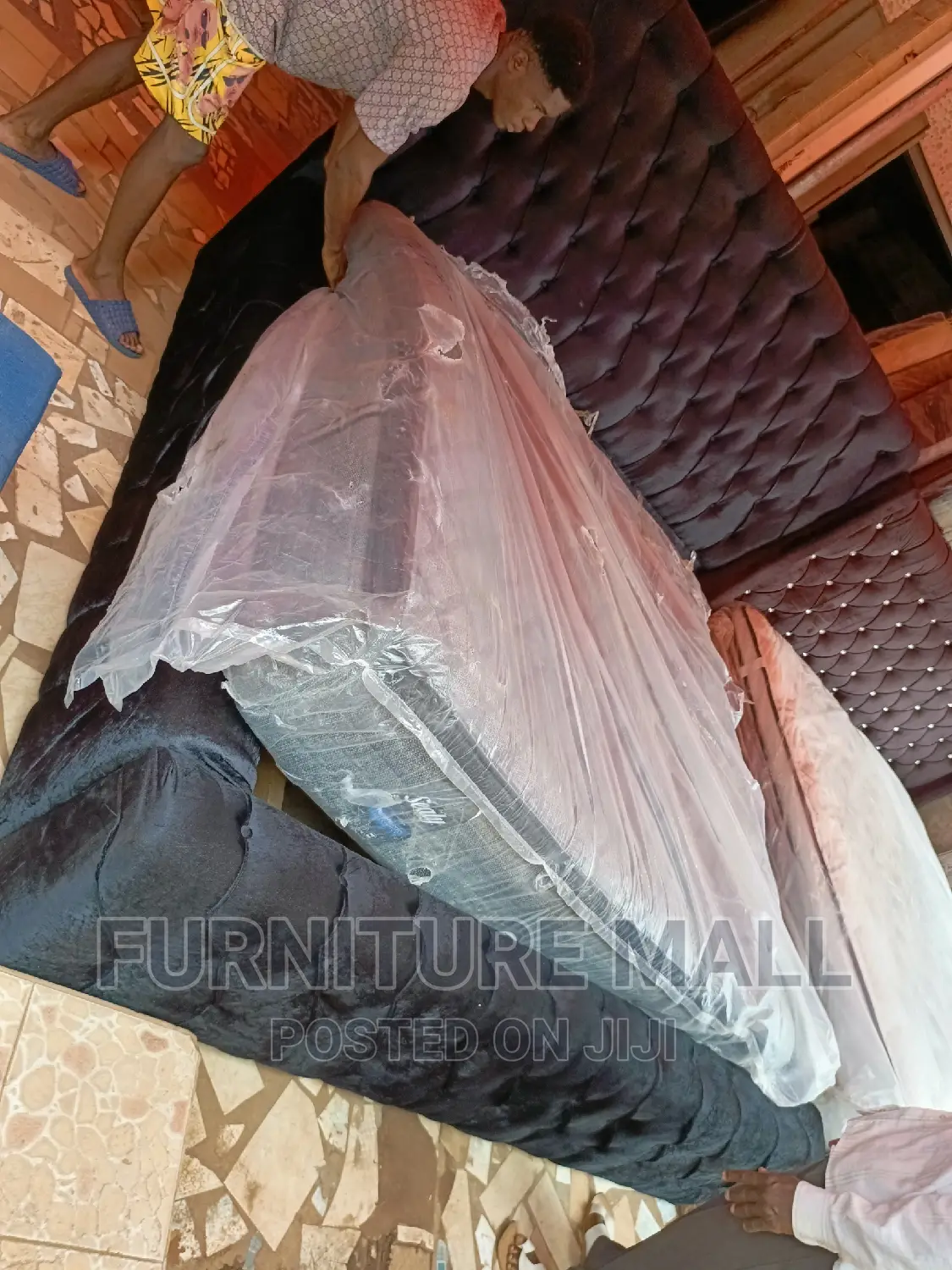Elegant King Size Bed With Mattress. Free Delivery 