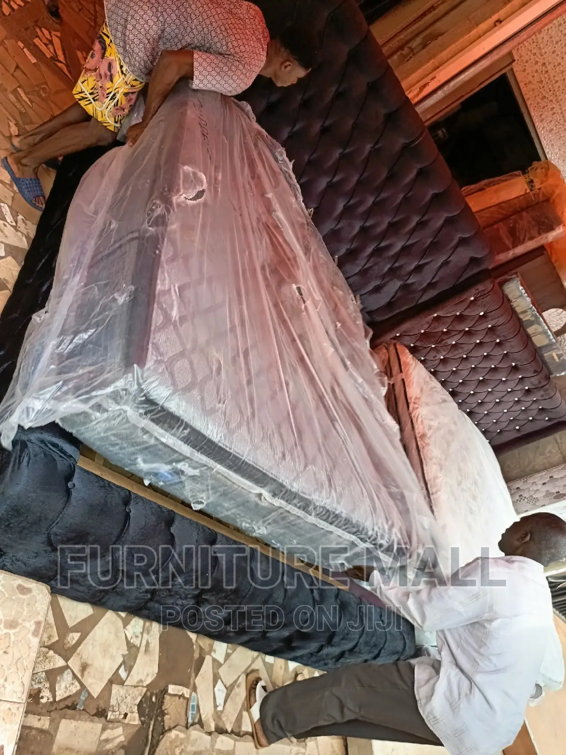 Elegant King Size Bed With Mattress. Free Delivery 
