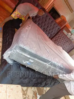 Elegant King Size Bed With Mattress. Free Delivery 