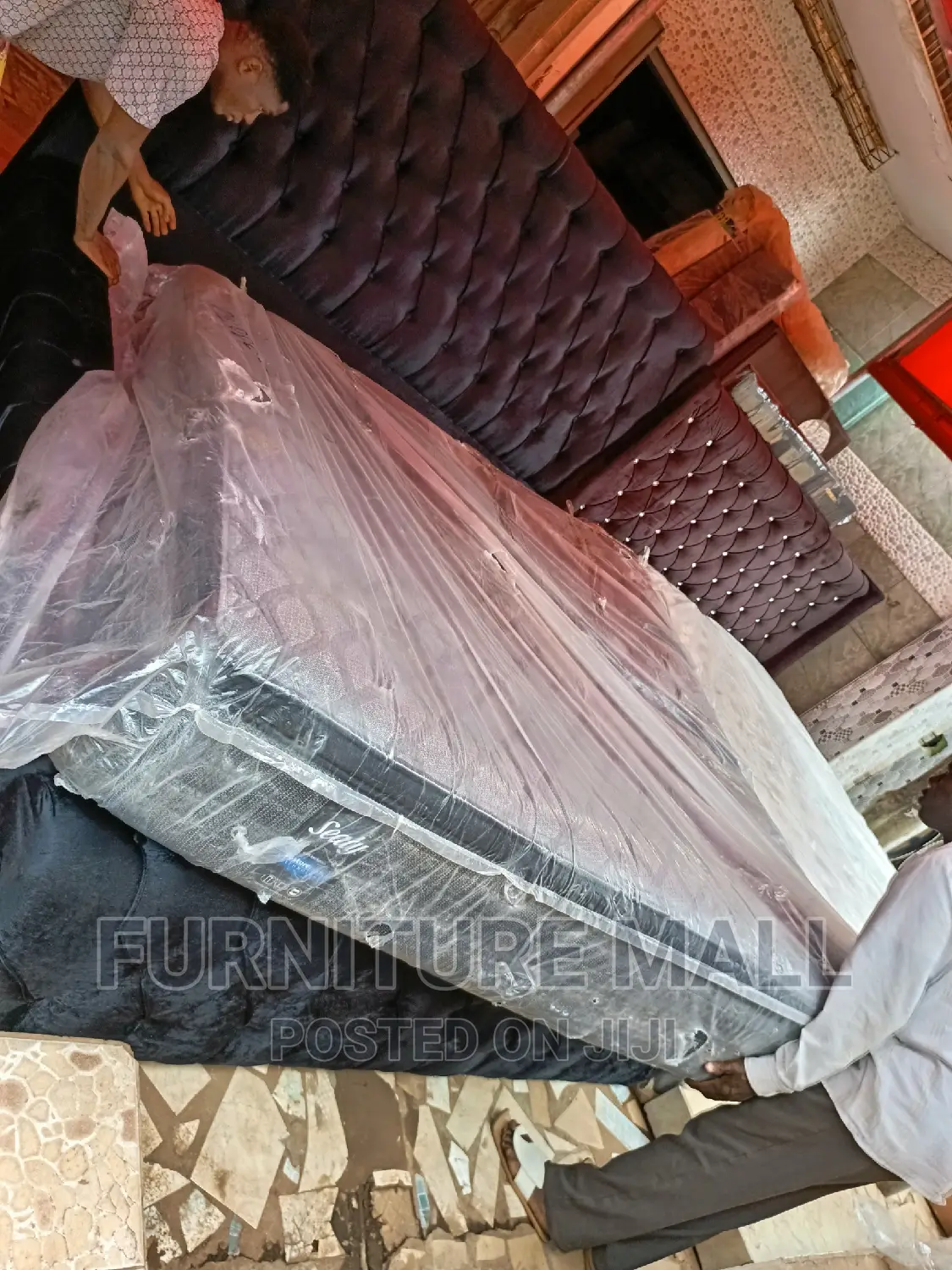 Elegant King Size Bed With Mattress. Free Delivery 