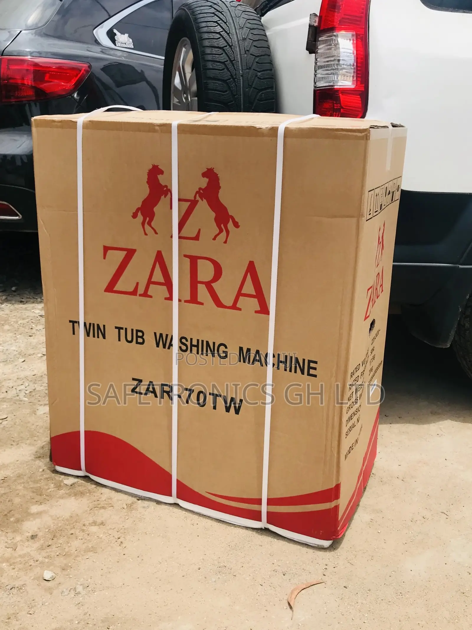 Washingmachine 7kg Topload Zara Red/White Semiautomatic