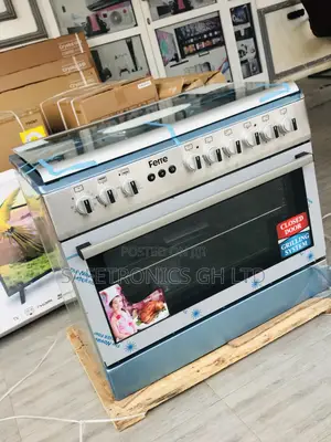 4 Gas Cooker 60x90 Oven With Grill Sliver Ferre 2 Electric