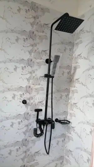 Black (4in1) Combined Telephone Shower With Shattaf(Bidet)