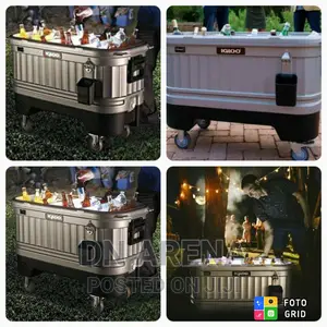 125 Quart Igloo Party Bar With Light and Wheel