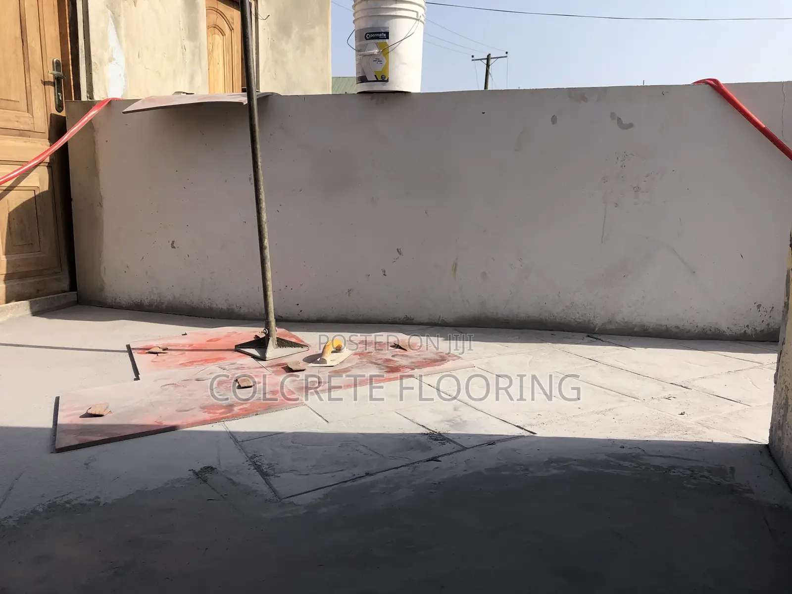Bordered Stain Stamped Concrete