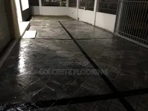 Bordered Stain Stamped Concrete