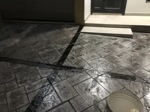 Bordered Stain Stamped Concrete