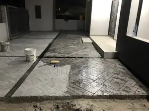 Bordered Stain Stamped Concrete
